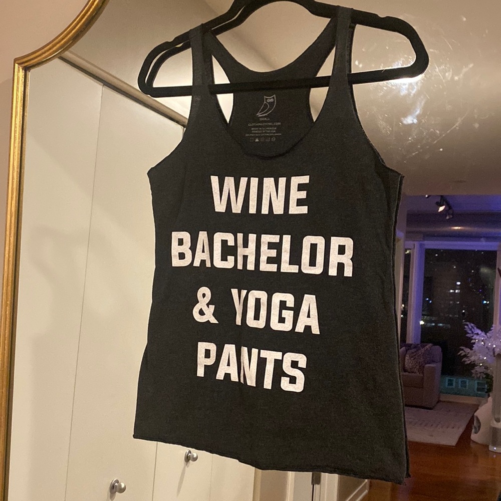 WINE BACHELOR YOGA PANTS TANK 🌹